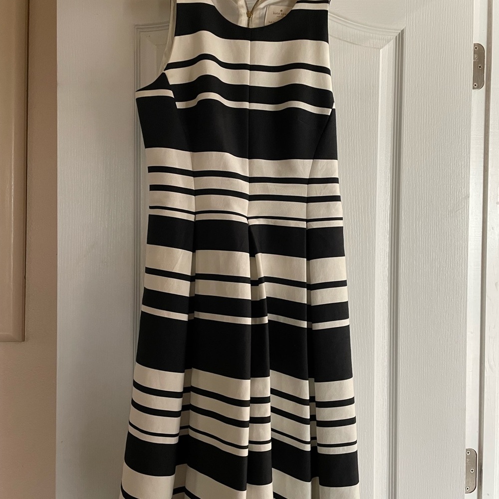 Kate spade black stripe dress